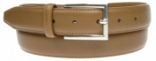 30mm Tan Stitched Leather Belt 5401